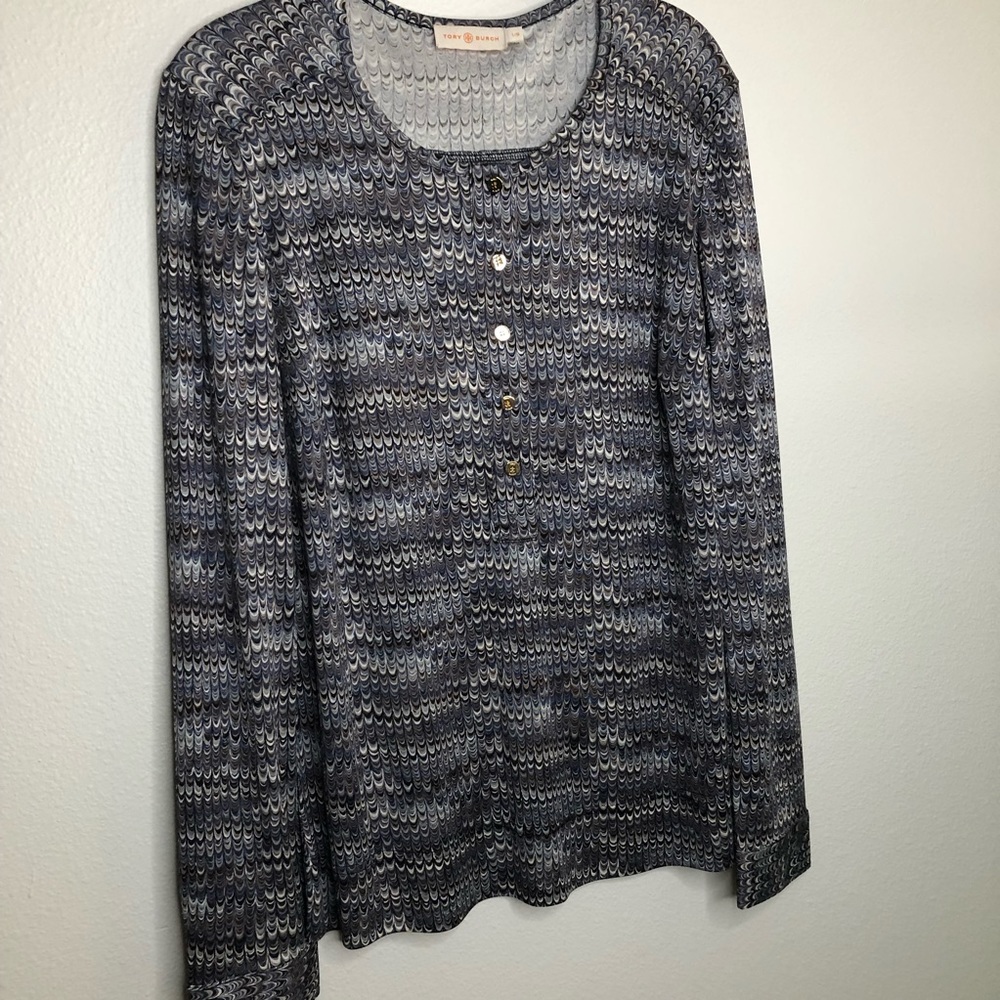 Tory Burch Amy Henley silk size Large